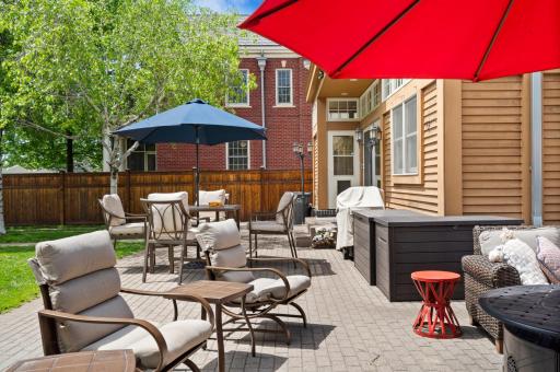 Great patio space - lots of room for separate spaces