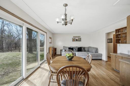 Tons of Natural Light with the NEW patio door