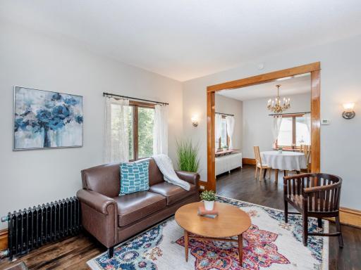This West Side home is so adorable! Hardwood floors and original woodwork lend old-world charm and style to modern living.
