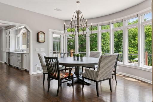 Morning Room with a Wet Bar and Beverage Station