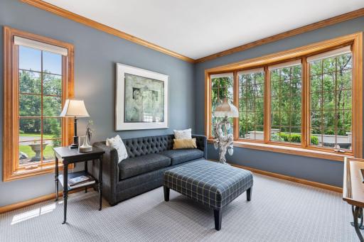 Front Office or Den Space overlooking the Courtyard