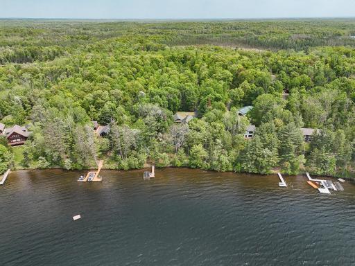 Aerial of shoreline
