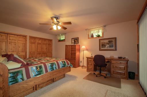 Plenty of closet space and desk area
