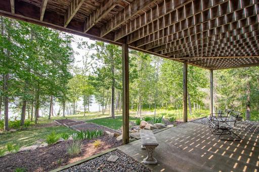 View of lake from Lower Level Patio off Great Room
