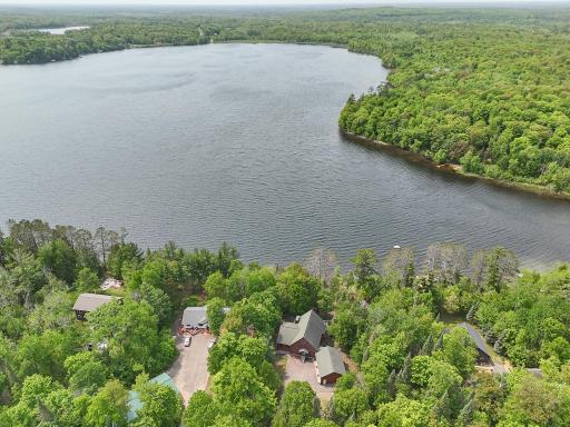 Aerial of property on Rogers Lake