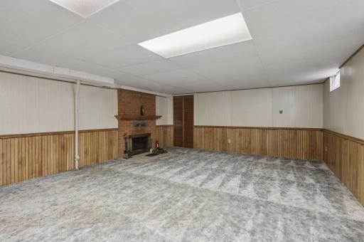 The wood burning fireplace has not been used in years