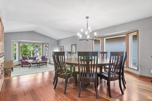Host the holidays and more in this incredible dining space that opens up to the living room and is located right off the spacious kitchen.