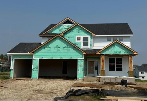 (Actual photo of the home as of 7.14!) A view of the exterior