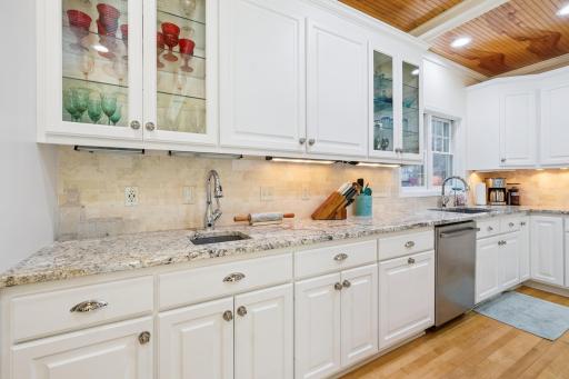 Abundant kitchen cabinetry and counterspace