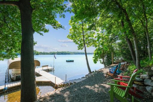 Relax along the shore overlooking the lake activities