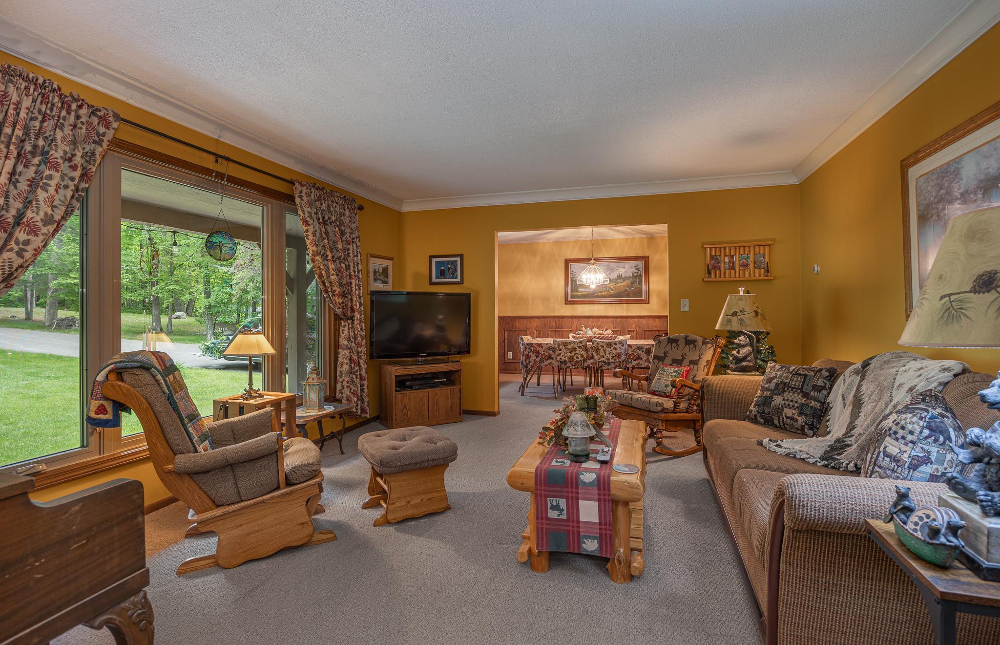 Additional views of the family room.