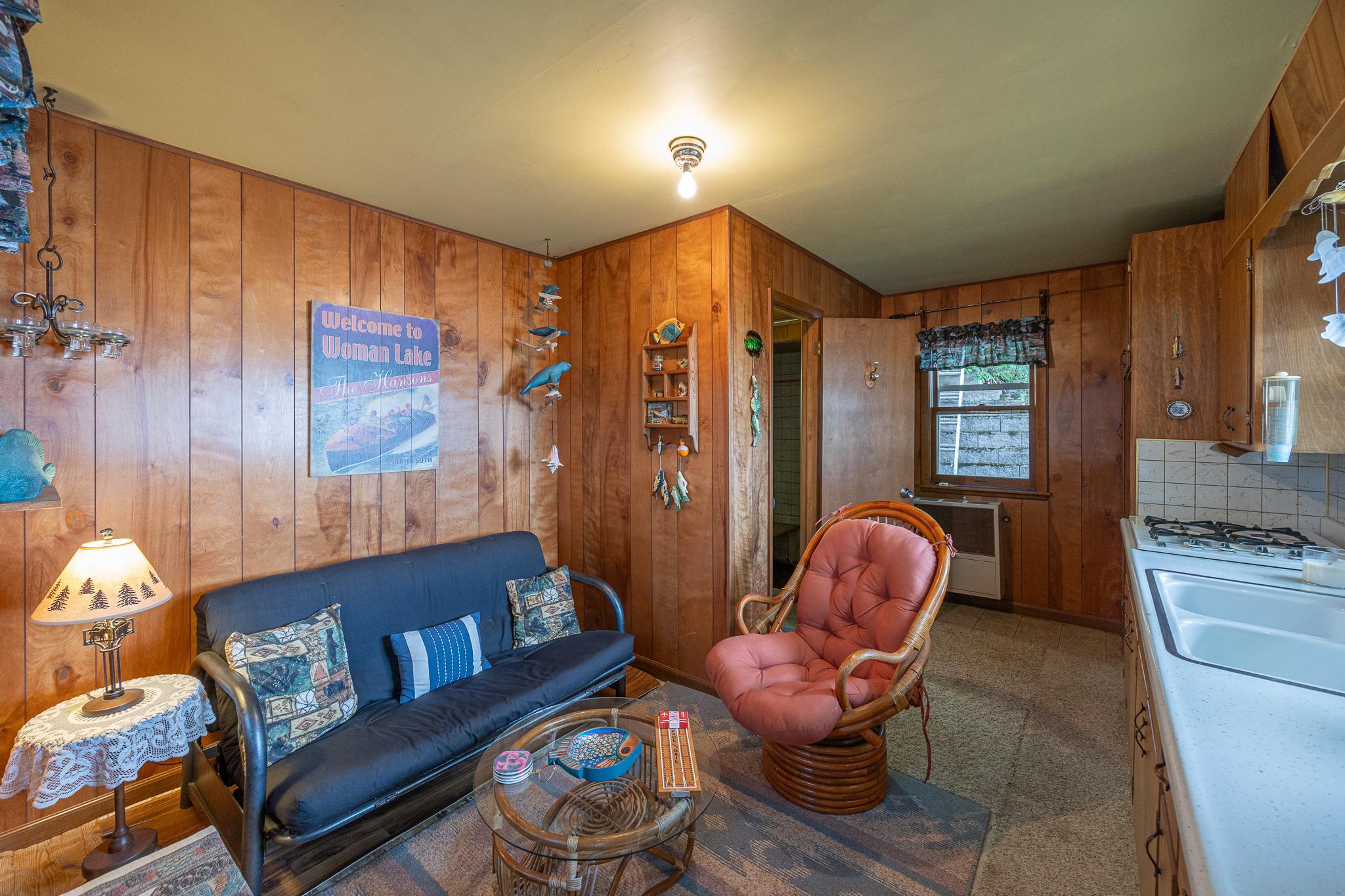 Interior of bunkhouse.
