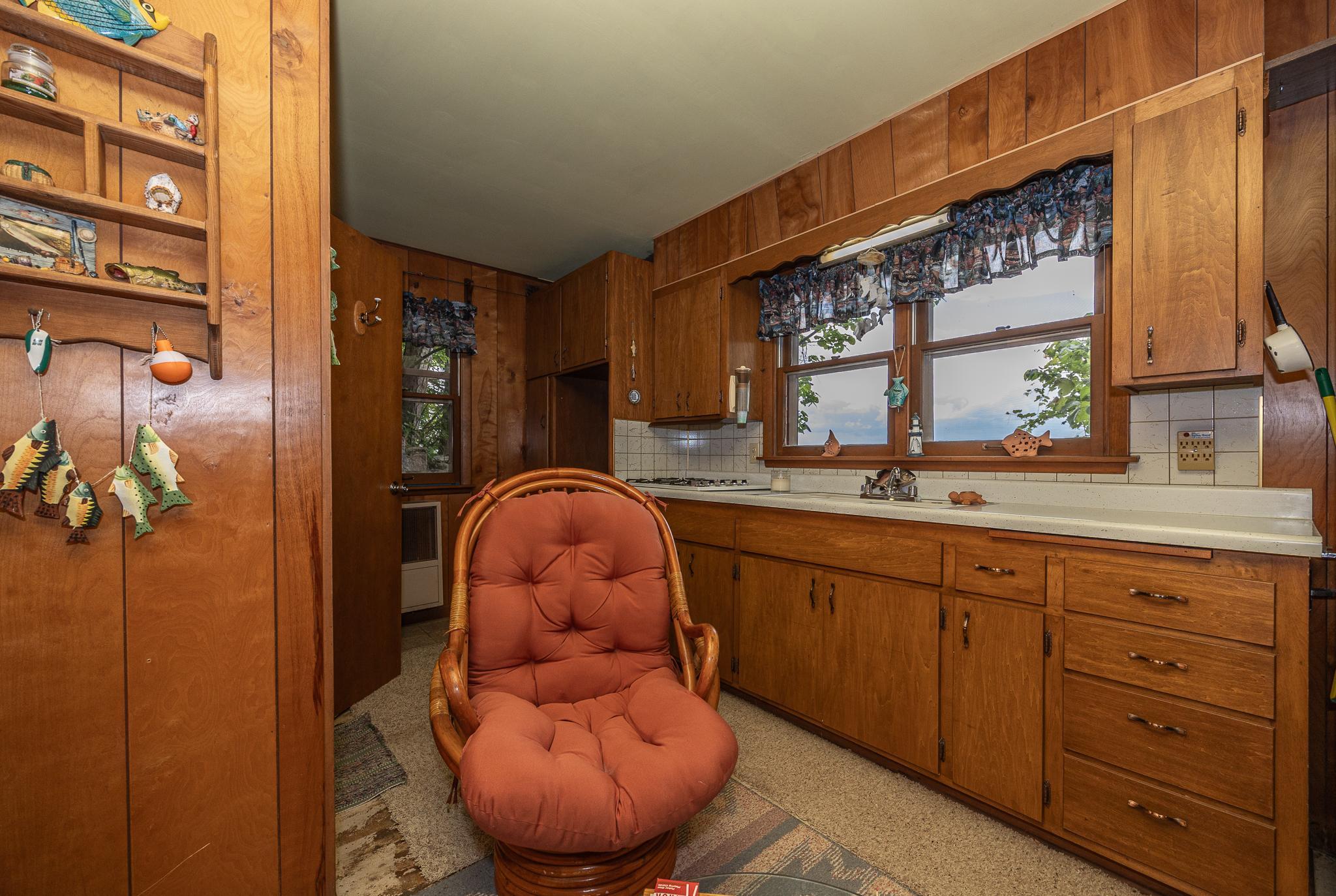 Interior of bunkhouse.