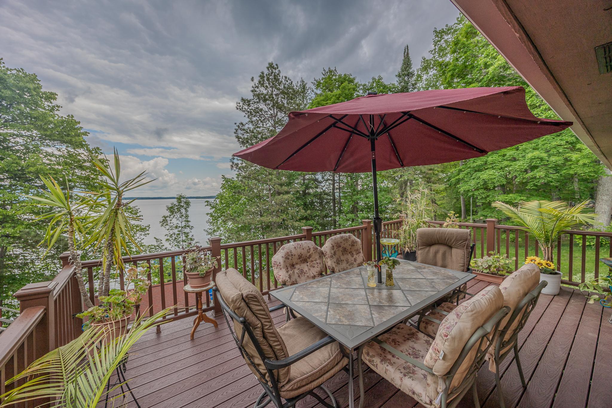 Additional views from lakeside deck.