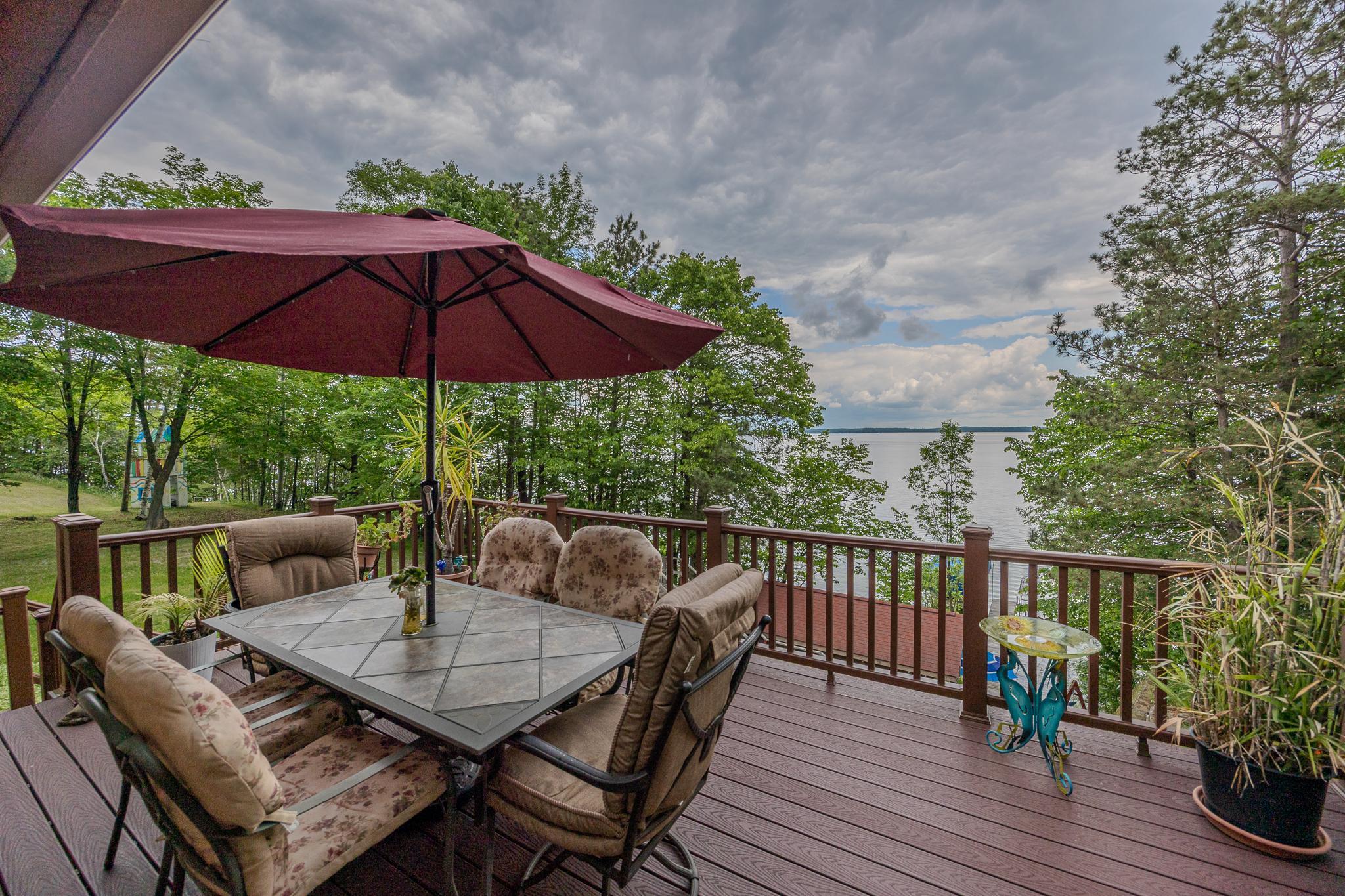 Spectacular views from the deck.
