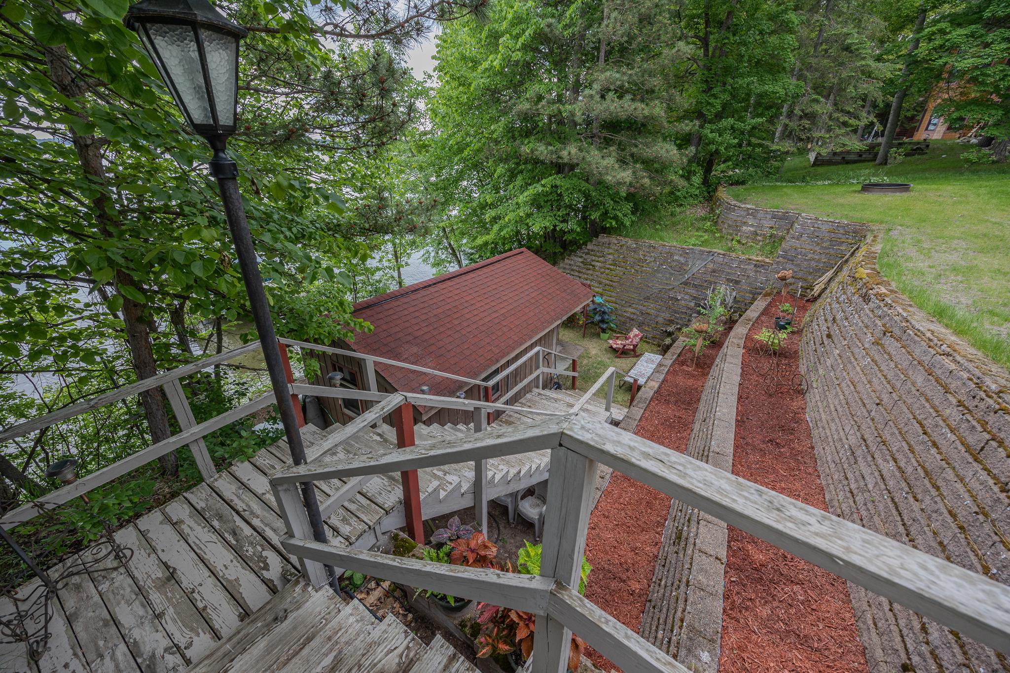 Lakeside bunkhouse.