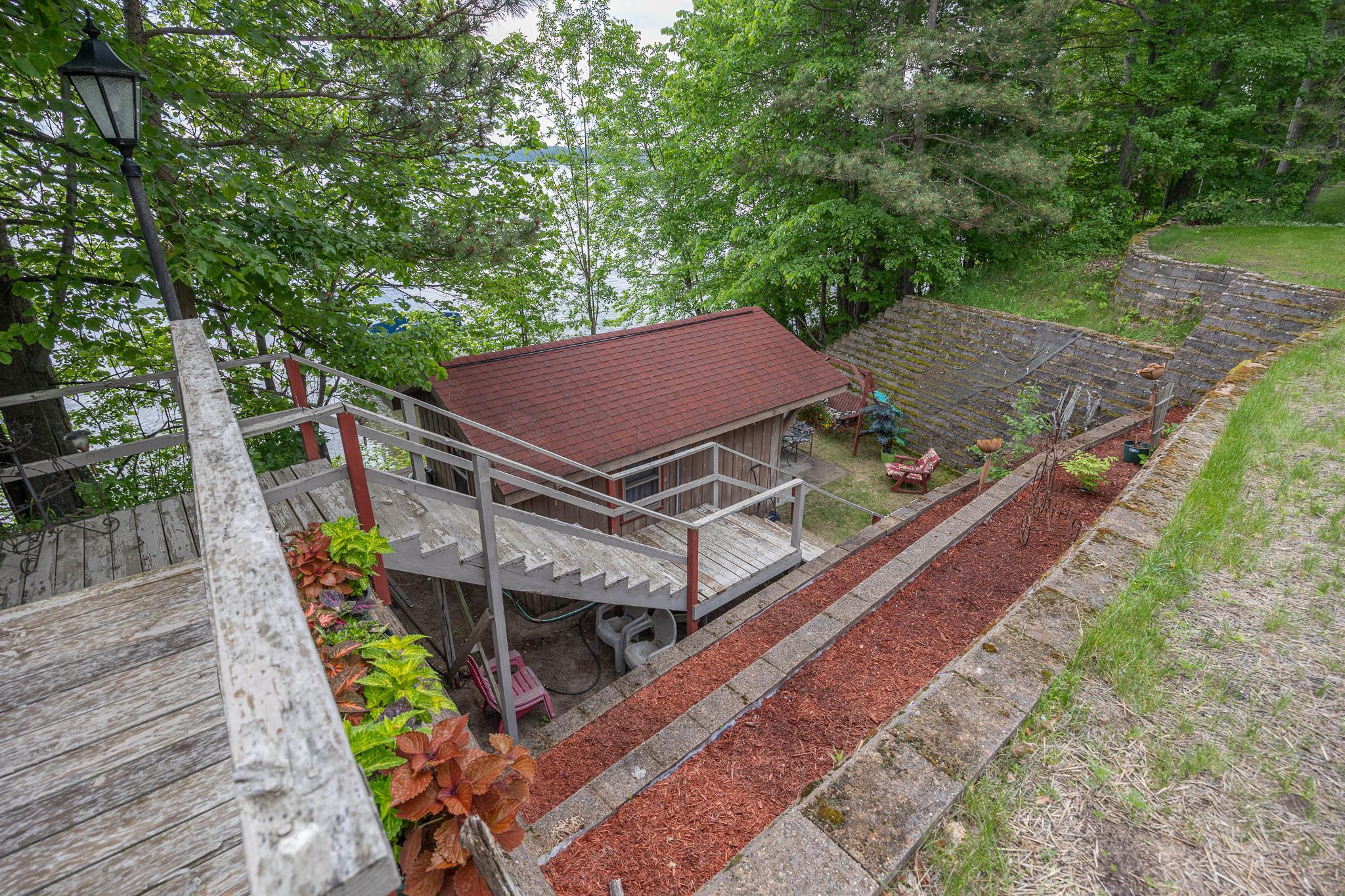 Lakeside bunkhouse.