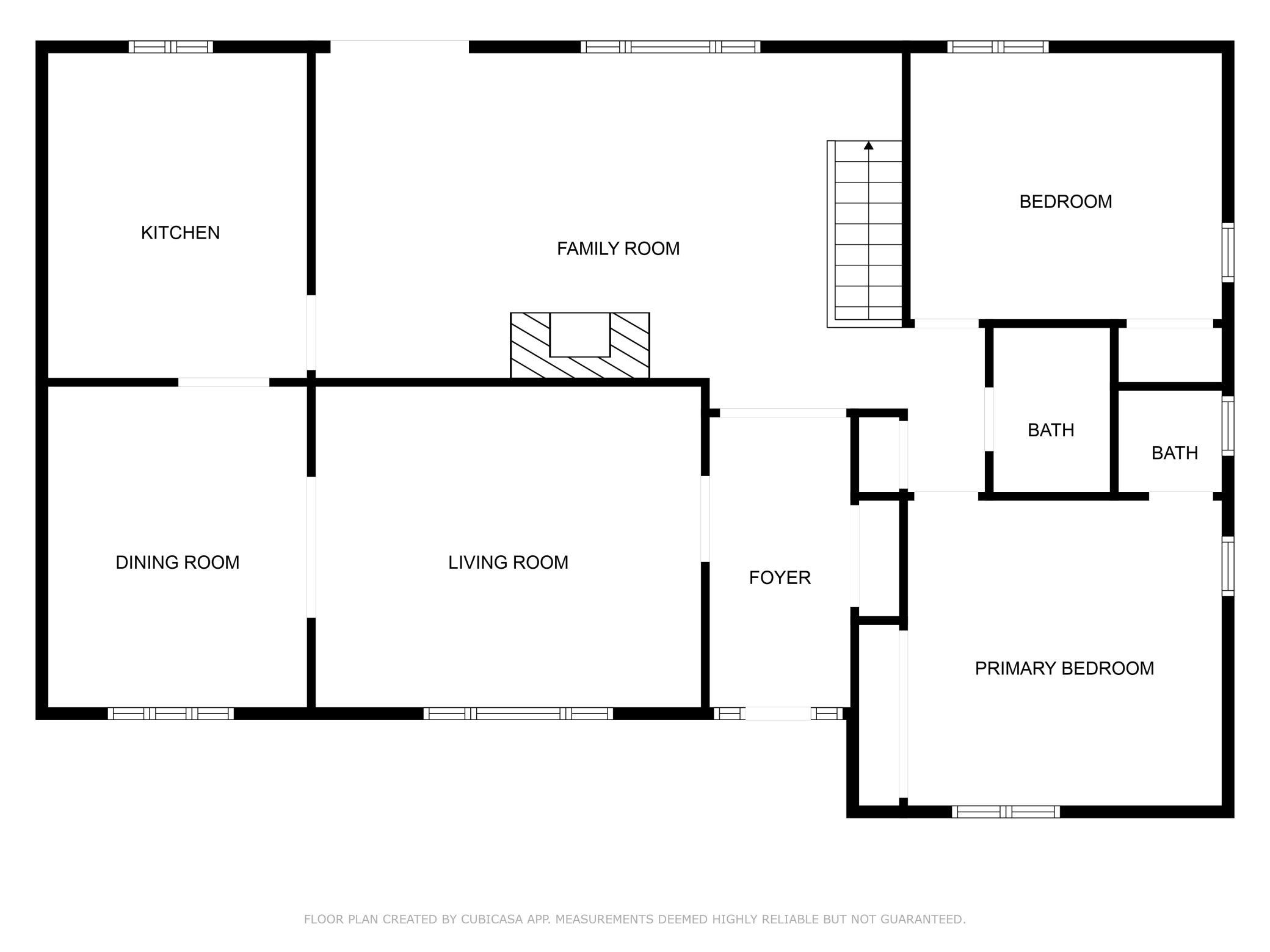 Lower level floor plan.
