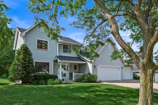 Classic two story home nestled on over a half acre