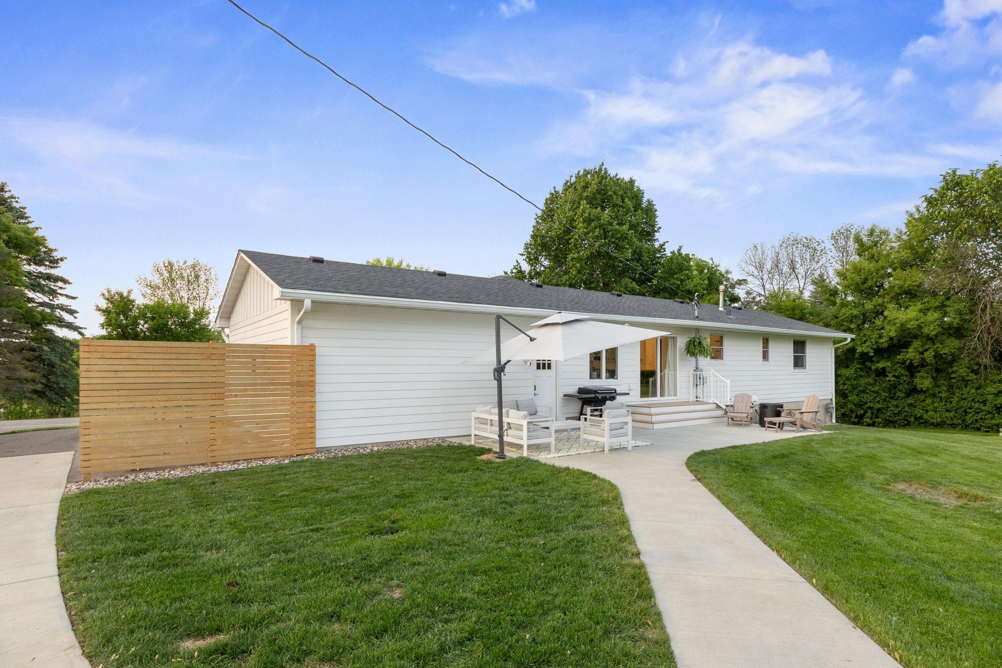 Entertainer's backyard! 29x14 concrete patio with maintenance free decking.