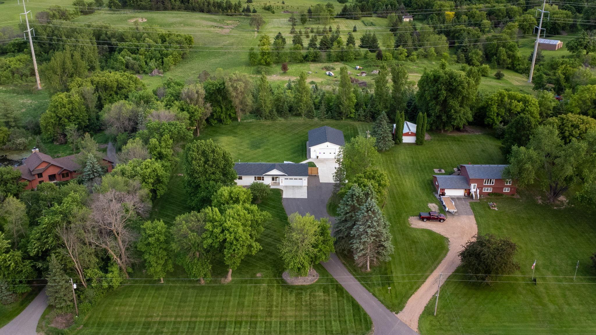 Well maintained 1.35 acre property.