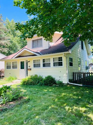 Welcome home! This 1.5 story home has both access to sun and also shade by mature trees.