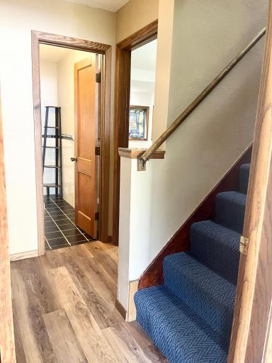 Hall from kitchen to main bath, main floor bedroom & upstairs