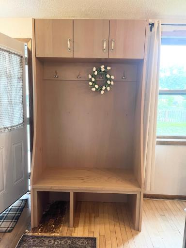 Hall tree is convenient & comes with them home!