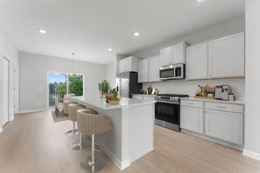 The Camden Kitchen is the heart of the home, with a spacious island that will become the perfect gathering space for great food, conversations and entertaining friends.