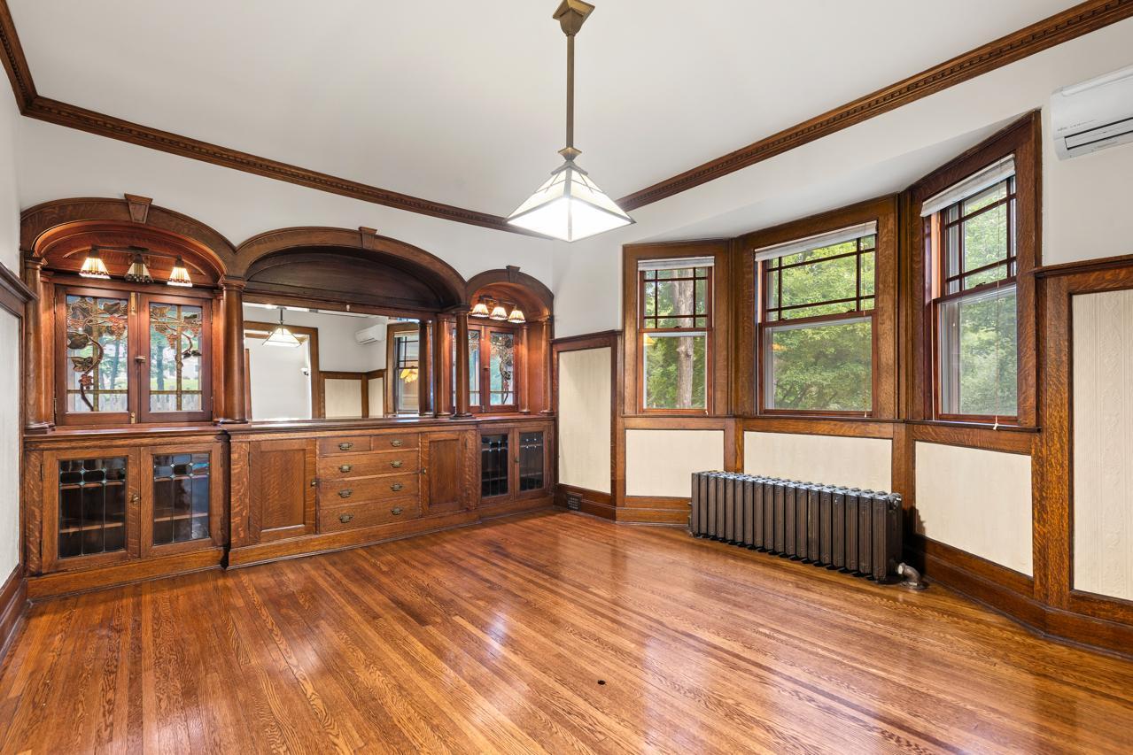 Formal Dining with Beautiful Built Ins