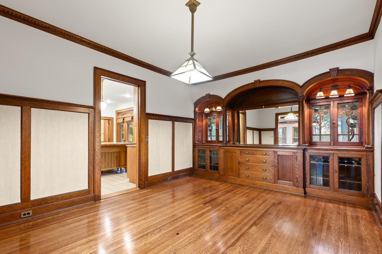 Original built in dining room hutch