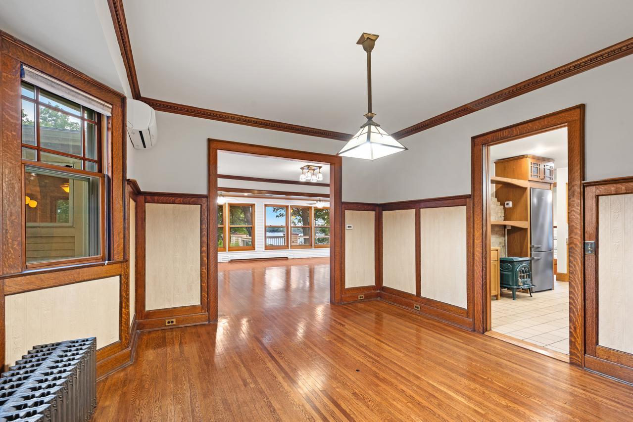 Formal Dining Leads into the Living Room and Porch