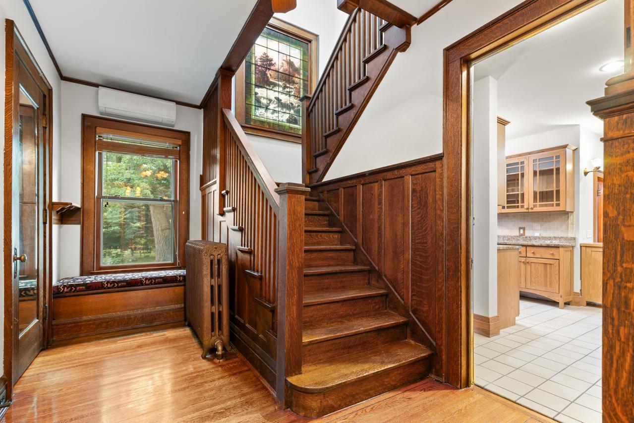 Wood Stairs to Upper Level