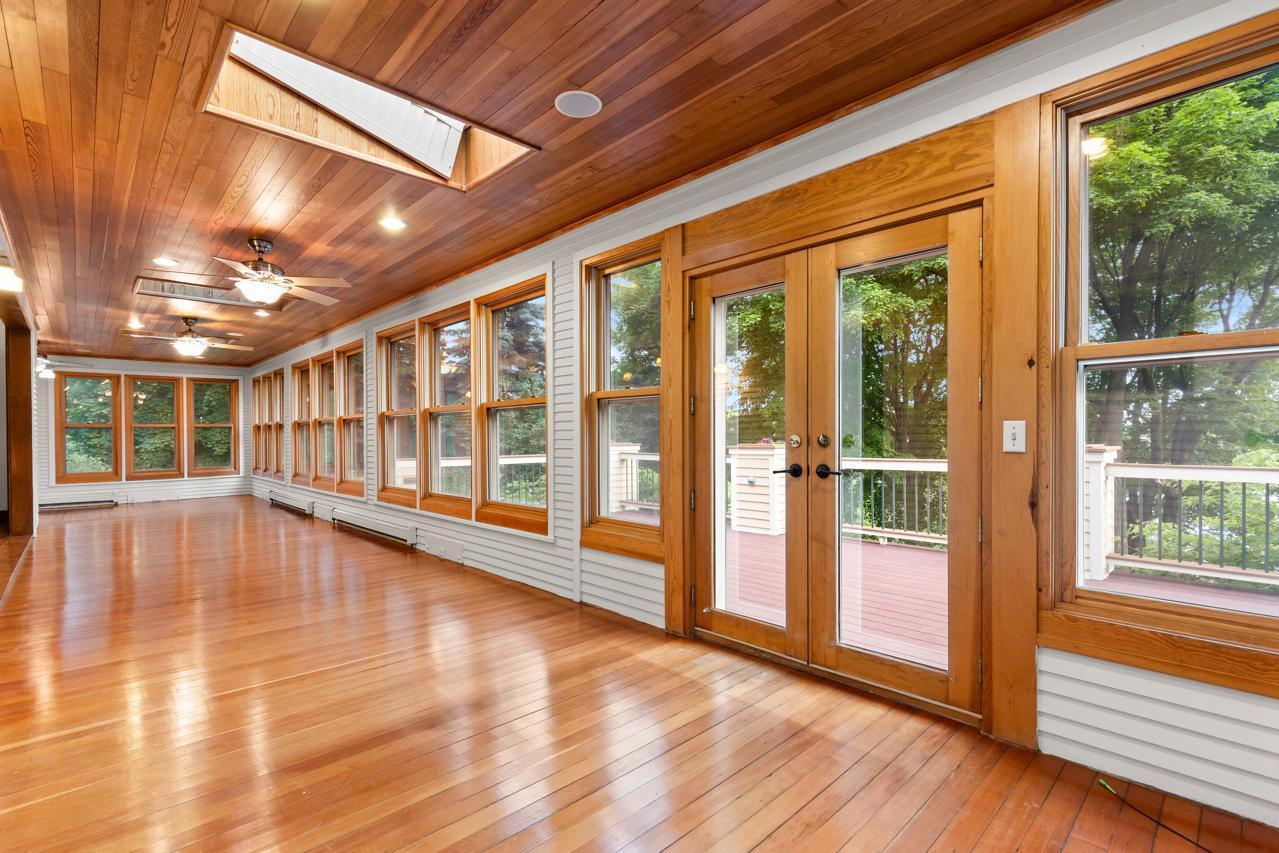 Step out onto Deck from Porch