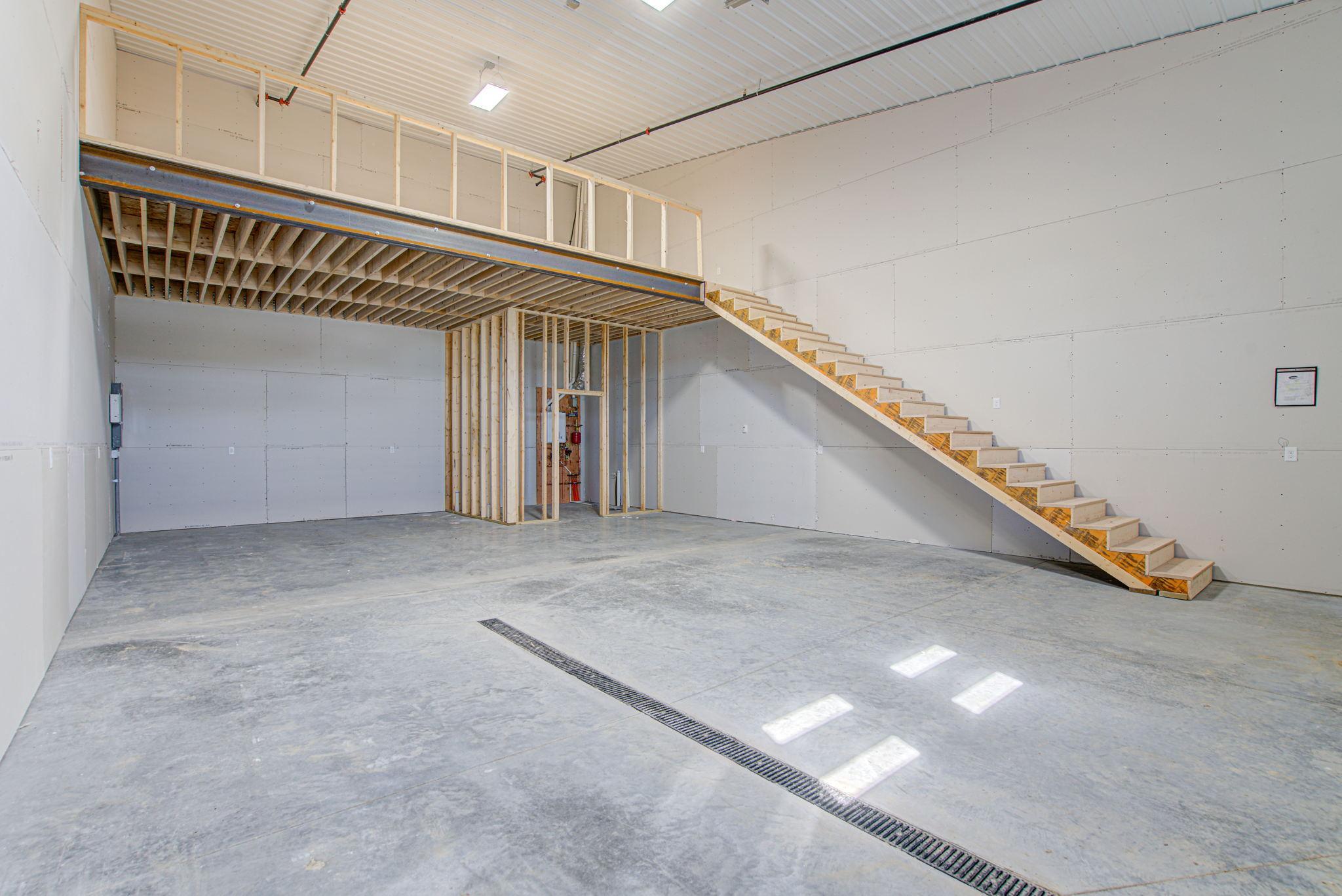 Sample Unit with Mezzanine