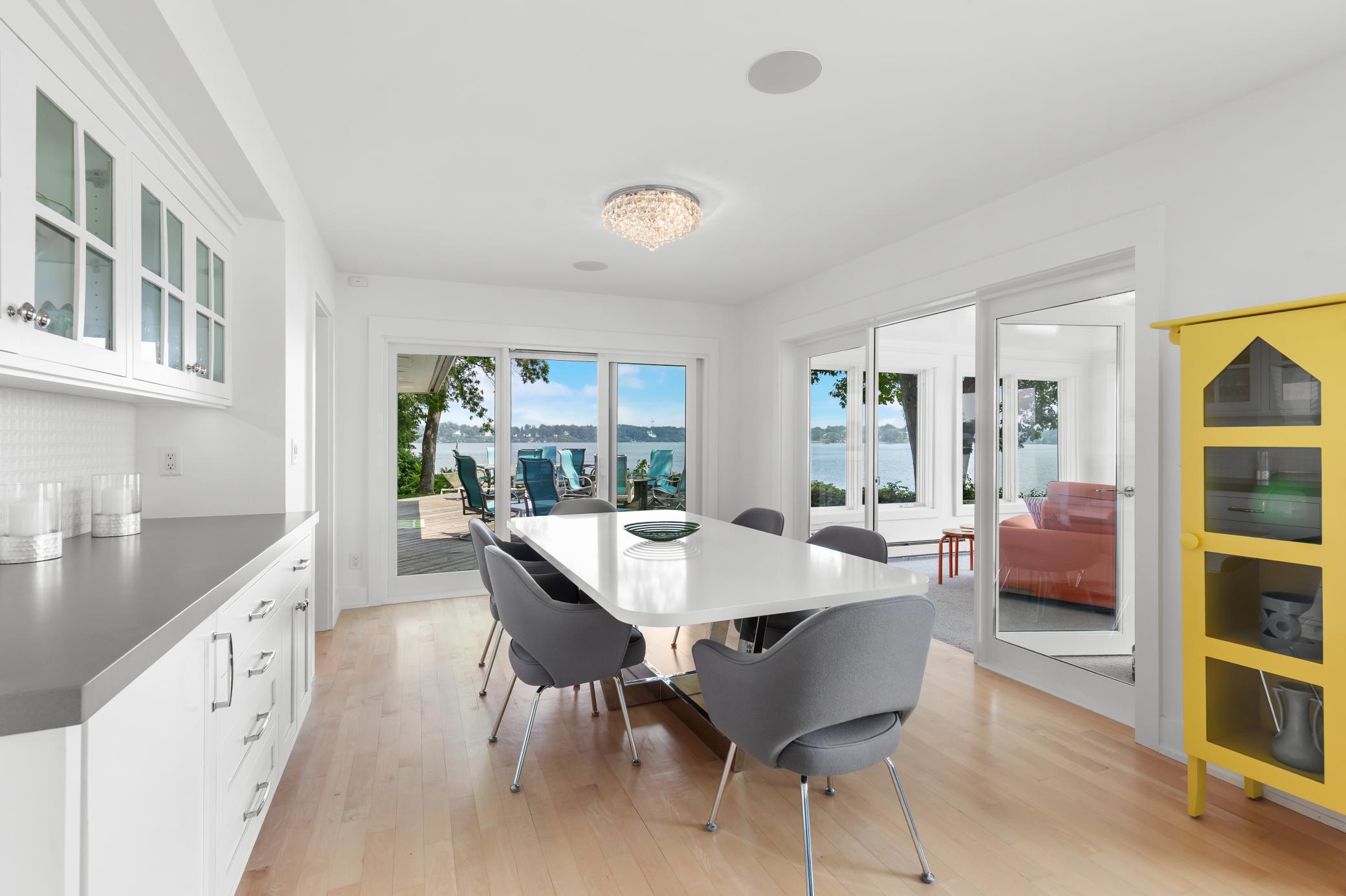 Dine with views of the charming shores of Minnetonka Beach.