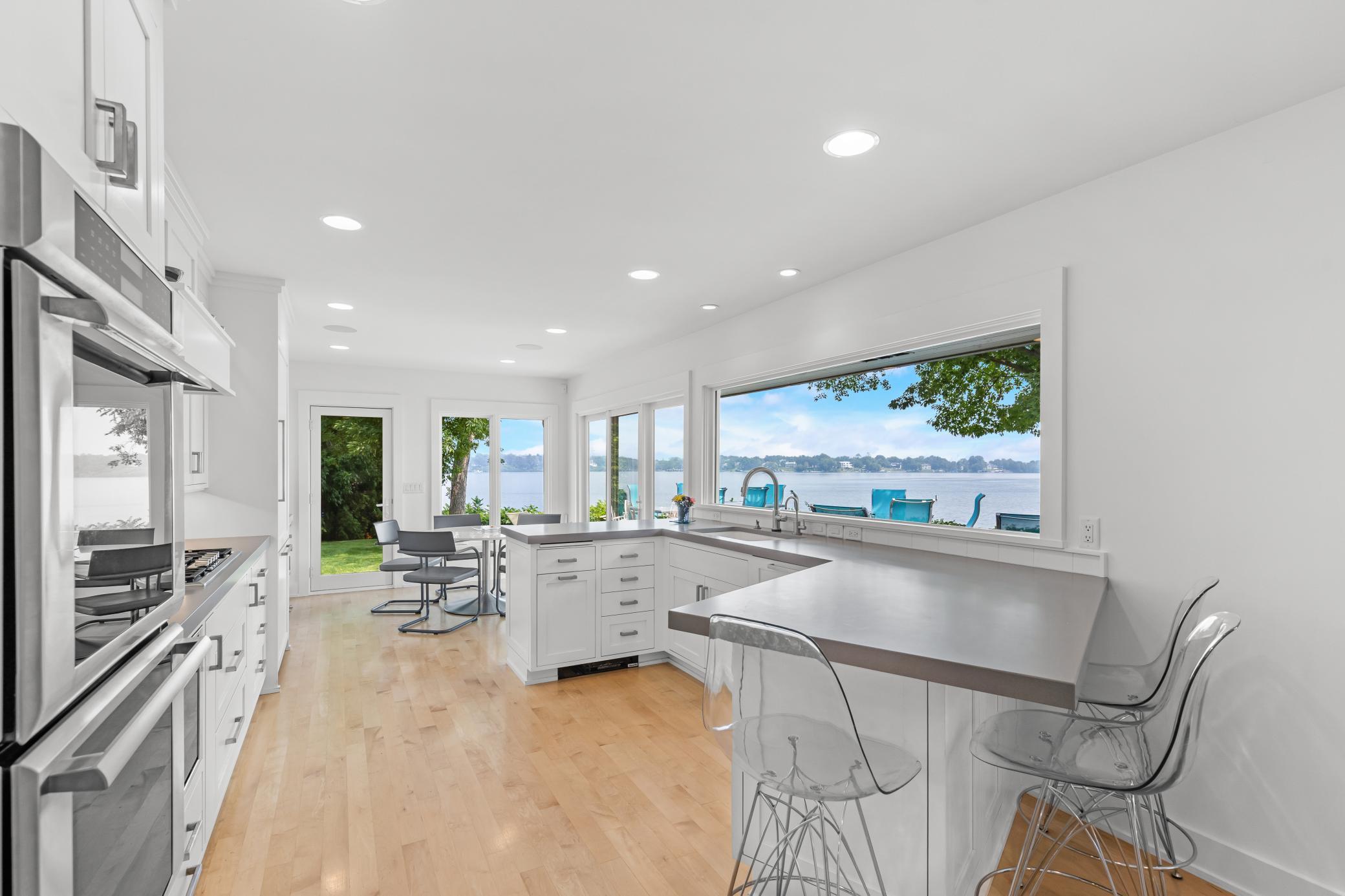 Ceasarstone quartz countertops.