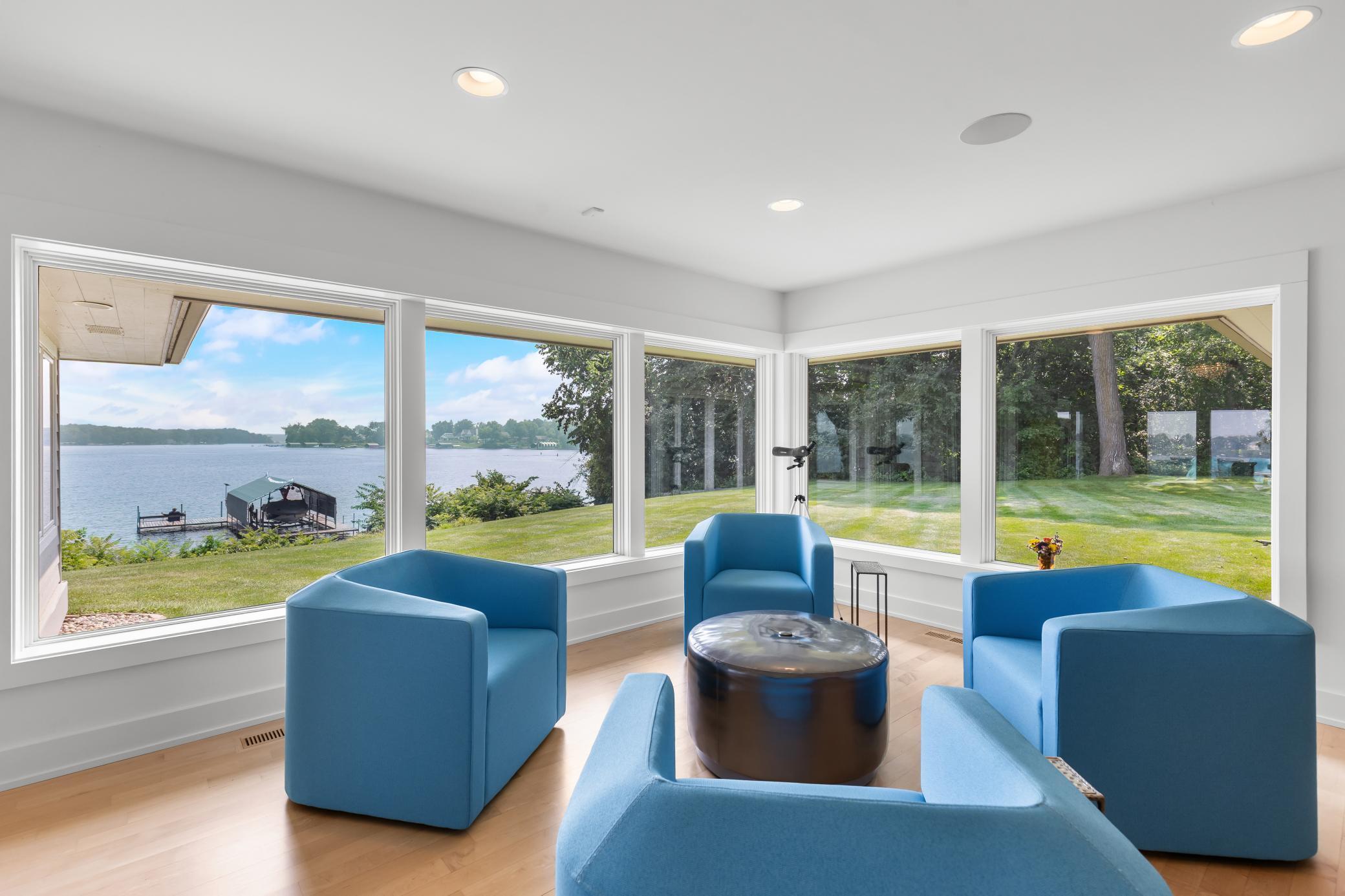 Elevated privacy with 235 feet of shoreline.