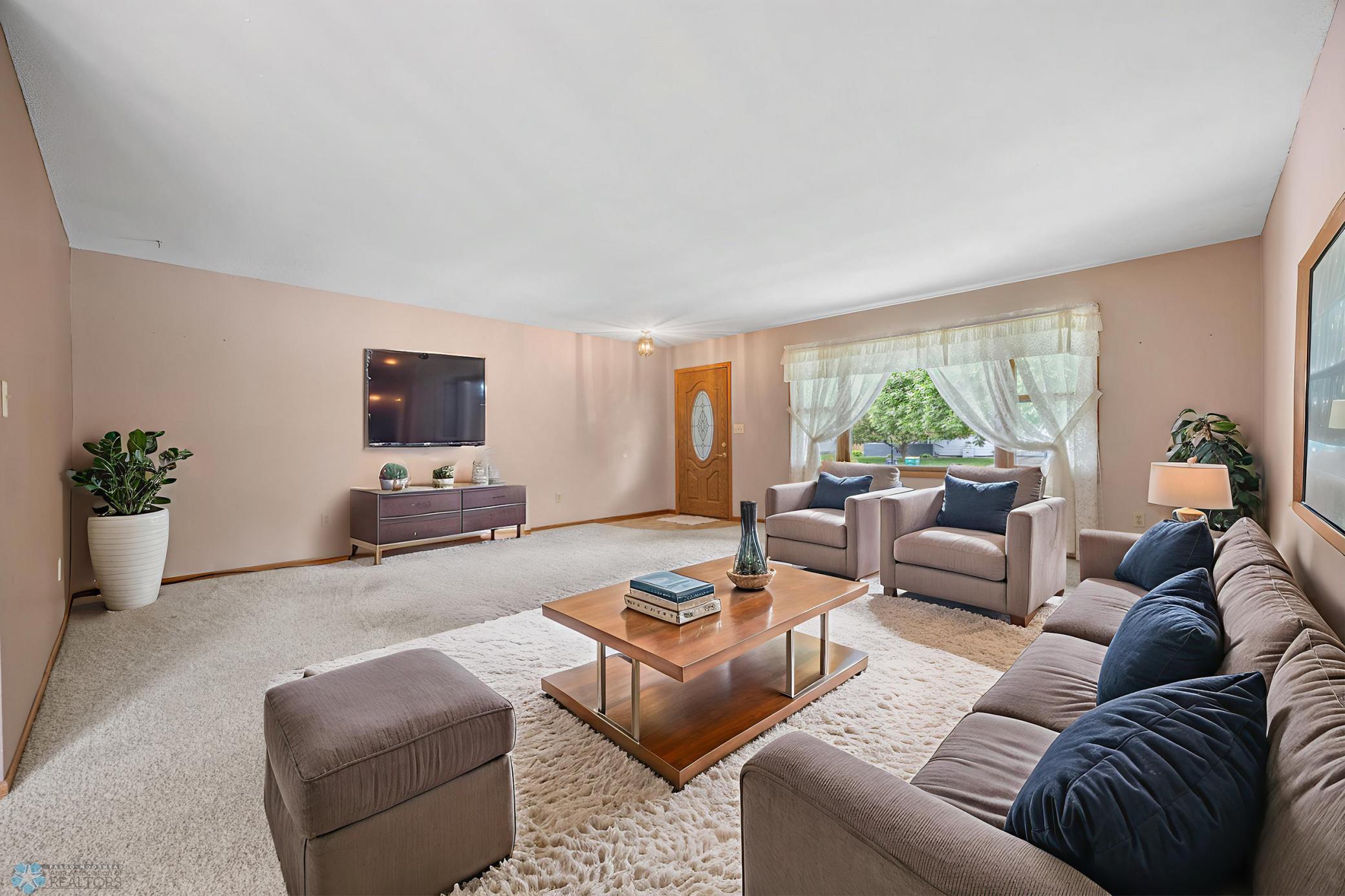 Virtually Staged Living Room