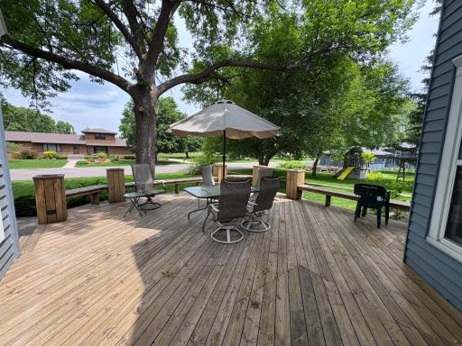 Large Deck- Planters built in to add your pop of color