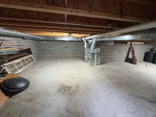 Crawl space- also has old doors that were removed for the addition