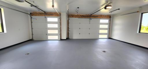 Inside the 3 stall attached garage