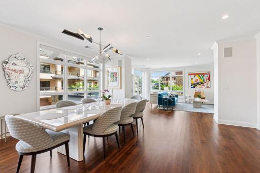 Corner unit with floor to ceiling windows lets in amazing natural light