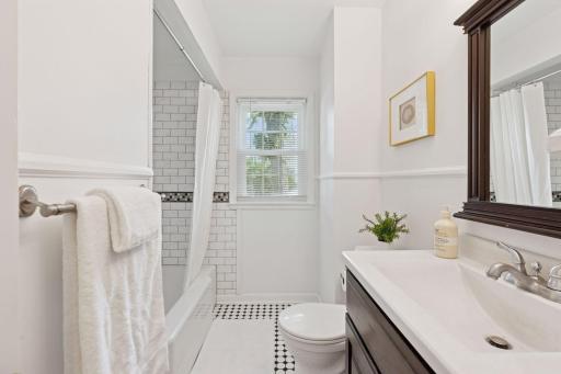 Desirable two bathroom home in St. Louis Park. Main floor full bathroom, 3/4 bath in the lower level.