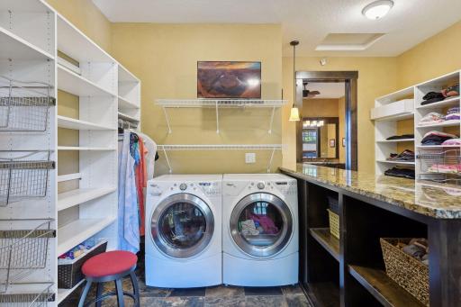 The Whirlpool washer and dryer are conveniently located in the walk-in closet - making laundry a breeze