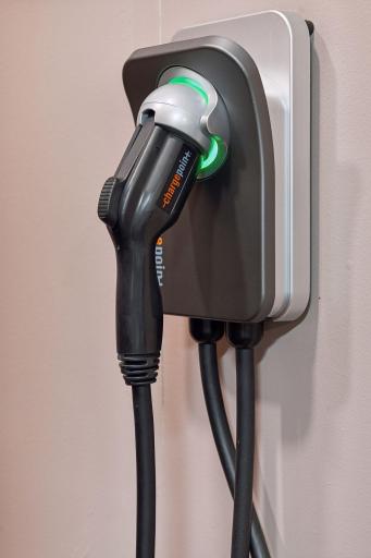 The owners installed an EV charging station.