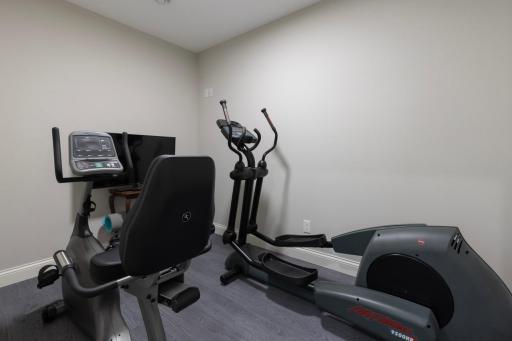 Dedicated exercise room or bonus space for hobbies.