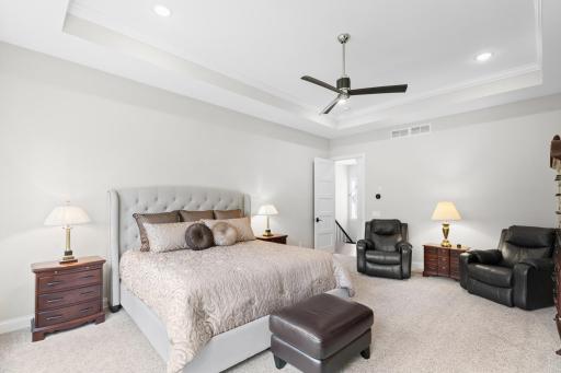 Thoughtful layout provides quiet separation from other living spaces.