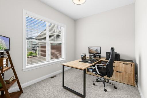 Spacious main-level officeâideal for remote work or quiet productivity.