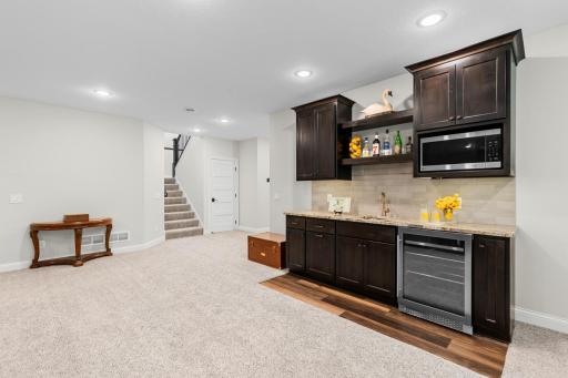 Ample storage throughout the lower level